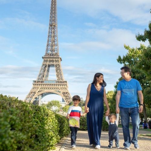Fotógrafo brasileiro em Paris : Ensaio Família na Torre Eiffel