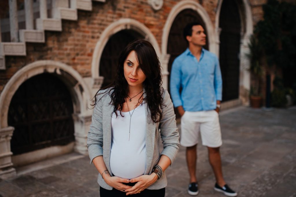 Ensaio gravidez e casal em Veneza com fotógrafa brasileira na Itália