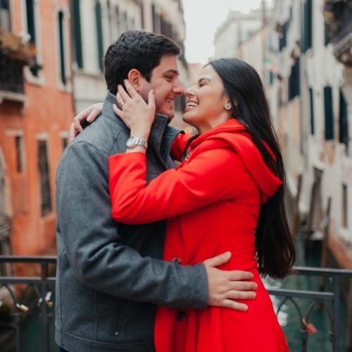 Fotógrafo brasileiro em Veneza : Fotos em Veneza - Casal apaixonado no ensaio