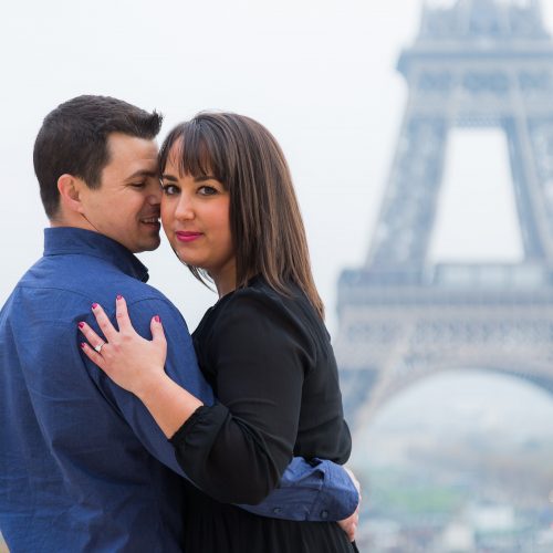 Ensaio casal em Trocadéro por fotógrafo em Paris