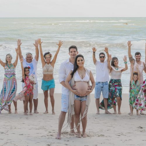 Ensaio gestante com a família em João Pessoa com fotografo profissional