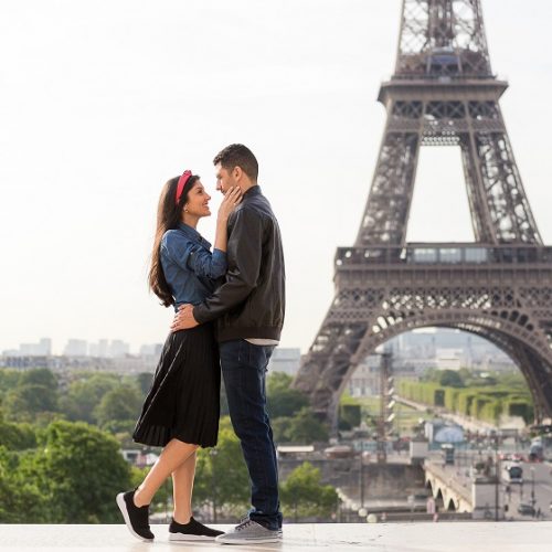 Ensaio lua de mel em Paris com fotógrafo profissional