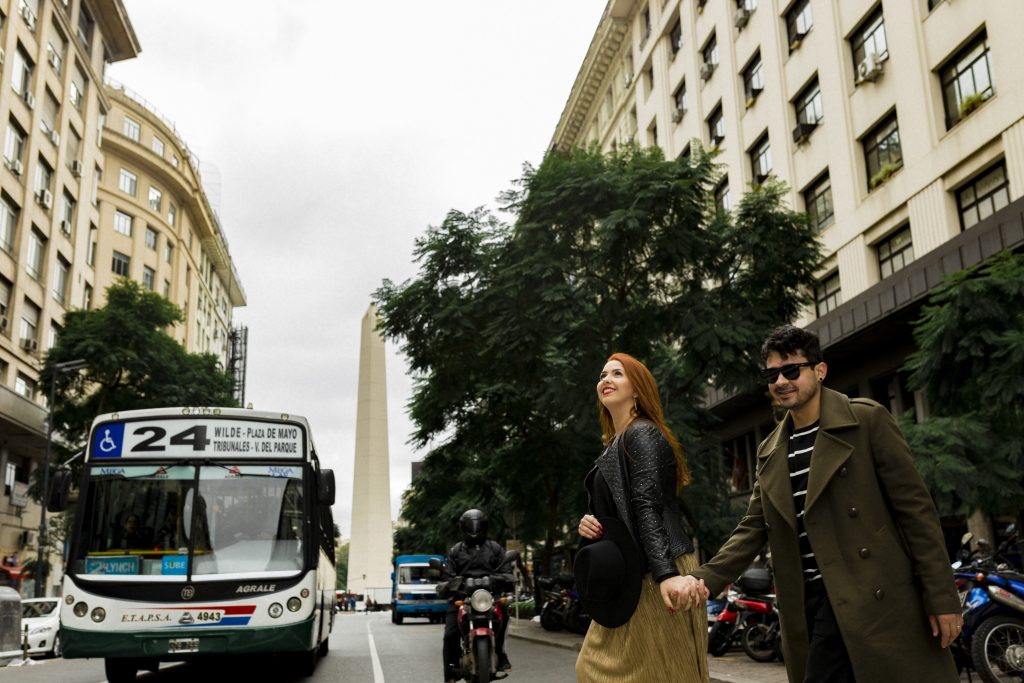 Ensaio no Obeslico com nossa fotógrafa brasileira em Buenos Aires