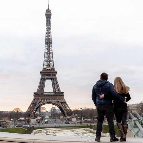 Fotógrafo brasileiro em Paris : Ensaio casal na Torre Eiffel