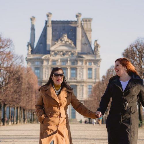 Fotógrafo brasileiro em Paris : Ensaio mãe e filha no Jardim de Tuileries