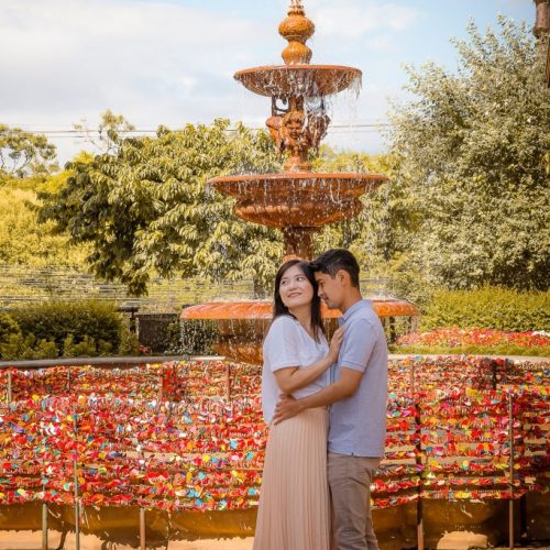 Ensaio de casal em Gramado na Fonte do Amor – Fotógrafa no Rio Grande do Sul
