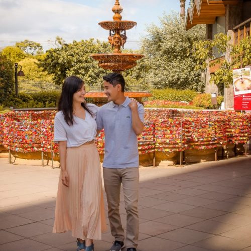 Pré-wedding em Gramado na Fonte do Amor – Fotógrafa no Rio Grande do Sul