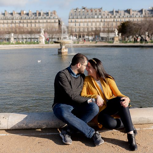 Ensaio no Jardim de Tuileries com nossa fotógrafa brasileira em Paris