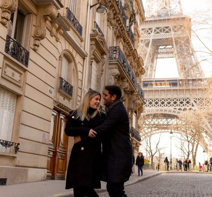 Melhores ruas em Paris com a Torre Eiffel de fundo