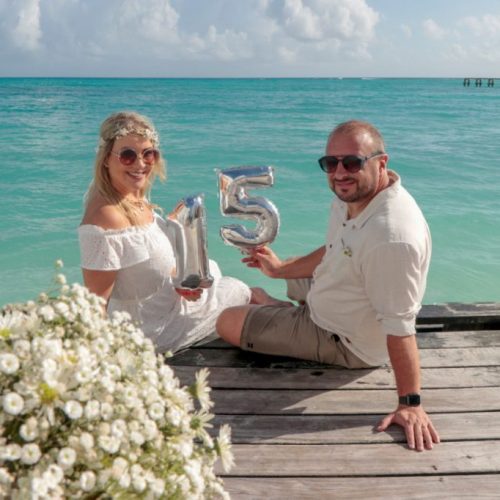 Comemoração de bodas em Cancun - Fotógrafo brasileiro no Caribe