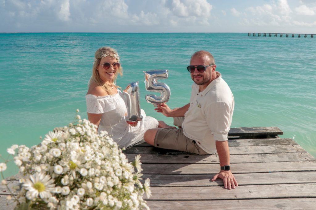 Comemoração de bodas em Cancun - Fotógrafo brasileiro no Caribe