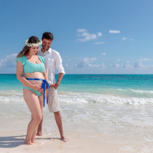 Ensaio casal gravida em Cancun - Fotógrafo no México