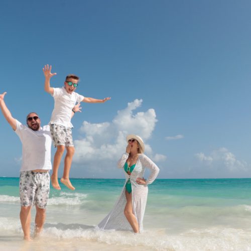 Ensaio família nas praias do México - Fotógrafa brasileira em Cancun